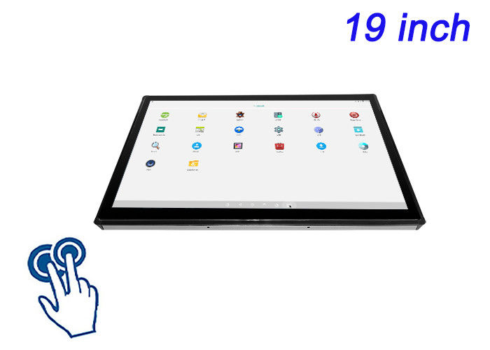Écran tactile Android intégré de 19 pouces pour les systèmes de sécurité, l'automatisation des usines, les interfaces de transport et les panneaux d'information publique