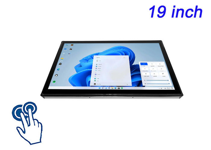 Affichage tactile intégré Windows de 19 pouces pour les points de vente, les panneaux de contrôle industriels, l'imagerie médicale et les billets de transport
