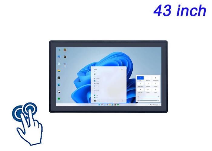 Écran tactile intégré Windows de 43 pouces pour les écrans de la ville intelligente, les interfaces de stade, les solutions de vente au détail immersives et les systèmes de jeu