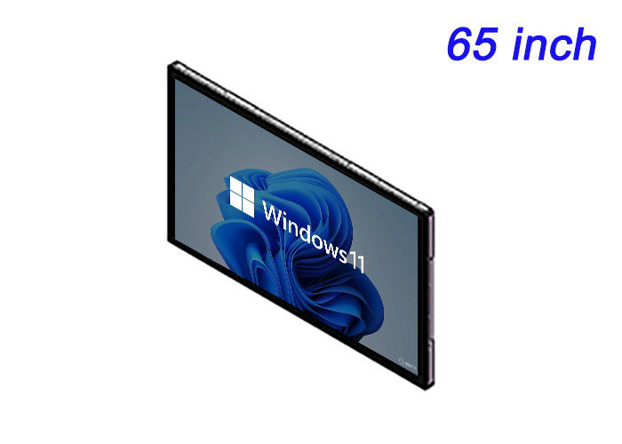 Écran tactile intégré Windows de 65 pouces pour les réseaux d'affichage numérique, les applications de salle de contrôle, les expériences immersives et les présentations à fort impact