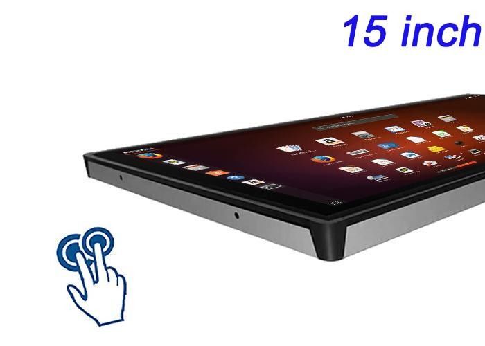 Affichage tactile intégré Linux de 15 pouces pour les systèmes de santé, les distributeurs automatiques intelligents, les interfaces de transport et les panneaux de divertissement