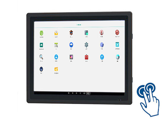 Écran tactile Android intégré de 17 pouces pour les systèmes de sécurité et la surveillance logistique