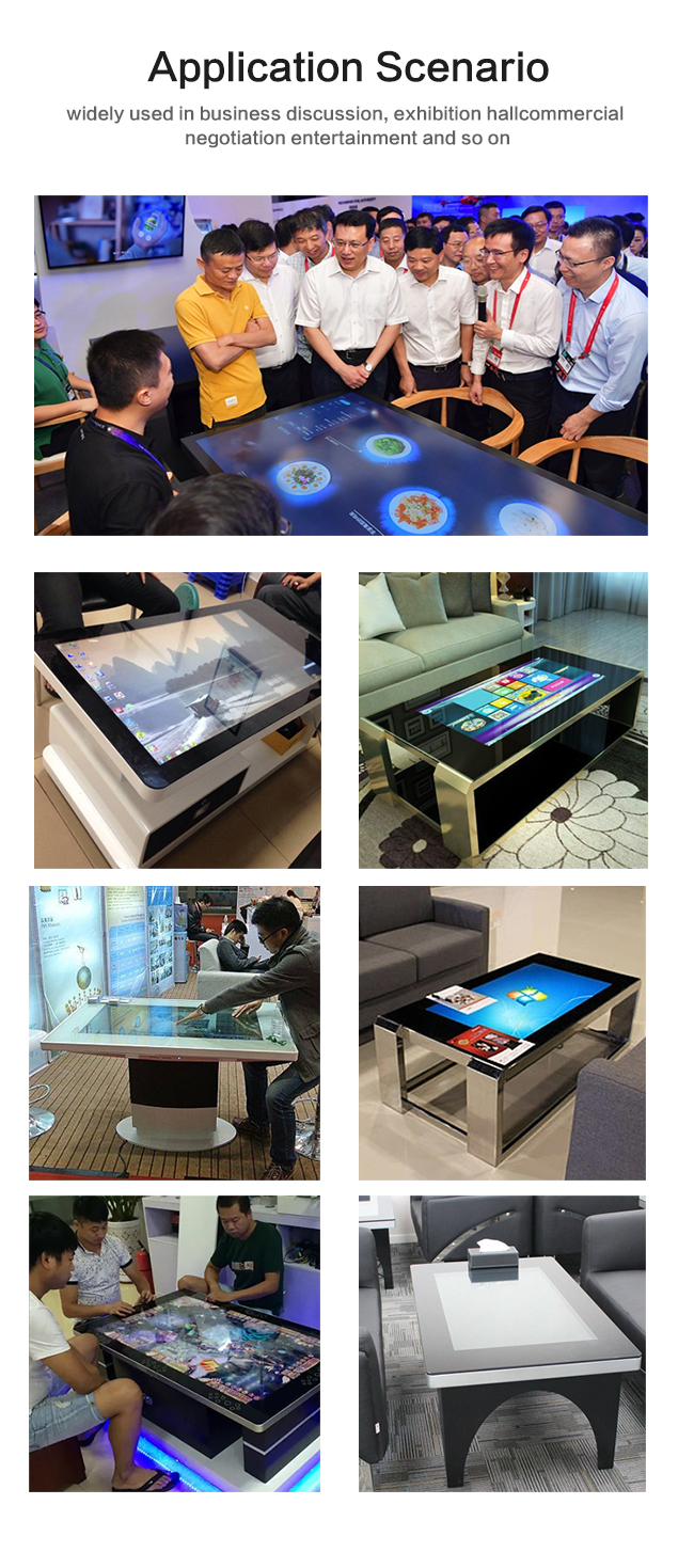 Tiroir debout libre table futée d'écran tactile d'affichage à cristaux liquides de 43 pouces de système de jeu androïde interactif d'intérieur de café