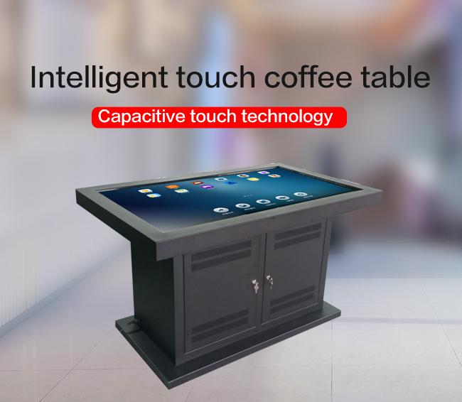 Table basse futée de jeu de contact multi interactif d'affichage à cristaux liquides d'Android/Windows pour le magasin/KTV/barre/restaurant